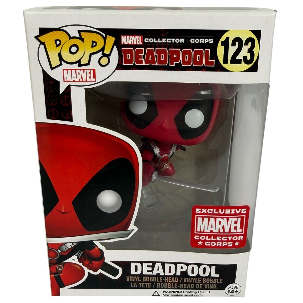 Funko Pop Marvel Deadpool Leaping 123 Marvel Collector Corps Exclusive